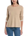 Alashan Cashmere Plaited Reversible Cashmere-blend Pullover In Gray