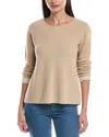Alashan Cashmere Plaited Reversible Cashmere-blend Pullover In Gray
