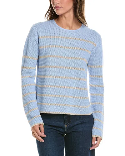 Alashan Cashmere Plaited Reversible Cashmere-blend Sweater In Blue