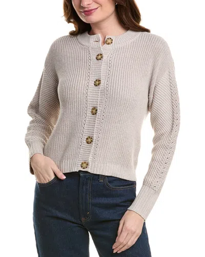 Alashan Cashmere Priscilla Texture Button Cashmere-blend Cardigan In Neutral