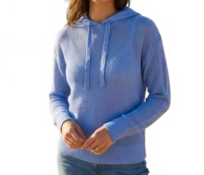 Alashan Cashmere Raya Mesh Hoodie In Light Blue