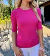 Alashan Cashmere Ribbed Top In Pink