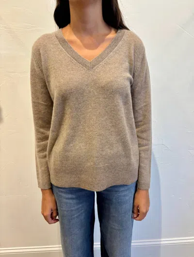 Alashan Cashmere Santa Monica Pullover In Natural In Gray