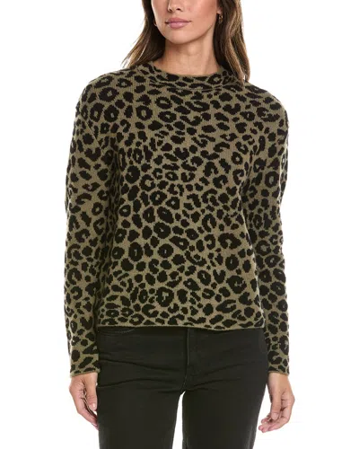 Alashan Cashmere Sasha Leopard Crew Cashmere Sweater In Multi