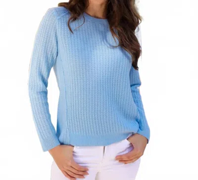 Alashan Cashmere Skyline Crew Sweater In Blue