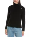 Alashan Cashmere Talia Wool Mock Neck Sweater In Black