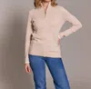 Alashan Cashmere Tee Time Half Zip Pullover In White