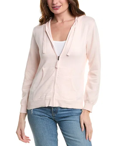 Alashan Cashmere Terry Stitch Zip Cashmere-blend Hoodie In Pink