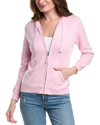 ALASHAN CASHMERE TERRY STITCH ZIP CASHMERE-BLEND HOODIE