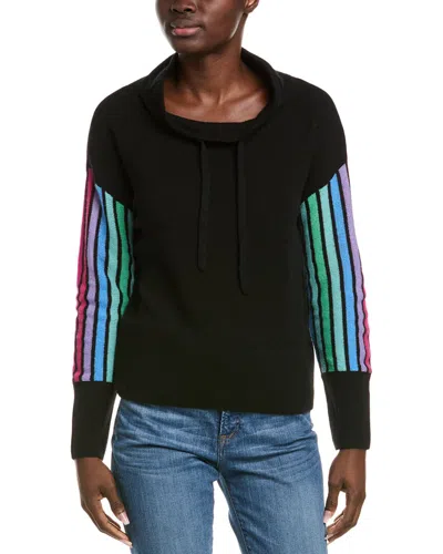Alashan Cashmere Vivid Rainbow Cashmere Sweater In Black
