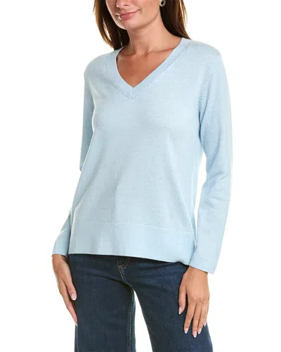 Alashan Cashmere West Palm Cashmere-blend Pullover In Blue