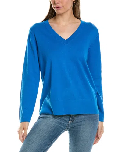 Alashan Cashmere West Palm Cashmere-blend Pullover In Blue