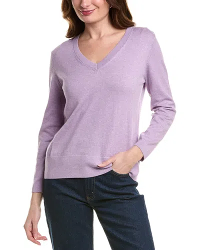 Alashan Cashmere West Palm Cashmere-blend Pullover In Purple