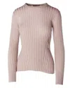 Alashan Cashmere Women's Blair Ribbed Sweater In Biscotti In Multi