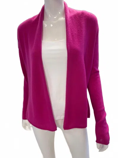 Alashan Cashmere Women's Cashmere Shrunken Duster In Dragon Fruit In Pink