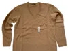 Alashan Cashmere Women's V Neck Long Sleeve Sweater In Caramel
