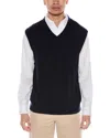 Alashan Douglas Anthony Wool & Cashmere-blend V-neck Sweater Vest In Black
