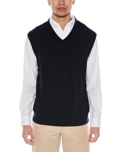 ALASHAN DOUGLAS ANTHONY WOOL & CASHMERE-BLEND V-NECK SWEATER VEST