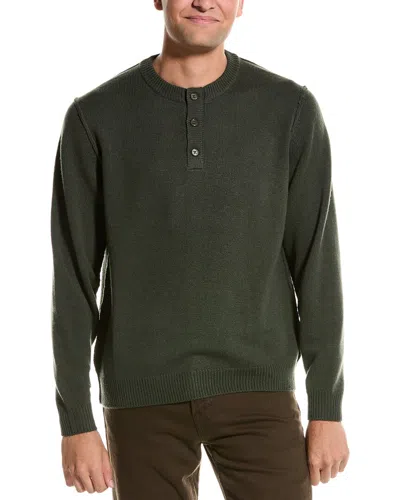 Alashan Henley Wool Shirt In Green
