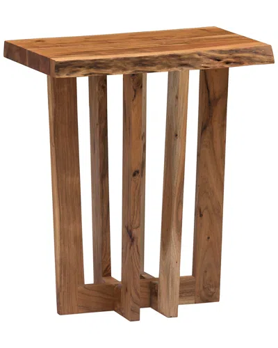 Alaterre Berkshire Natural Live Edge Wood End Table In Brown
