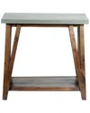 Alaterre Brookside 30inw Wood With Concrete-coating Console/media Table