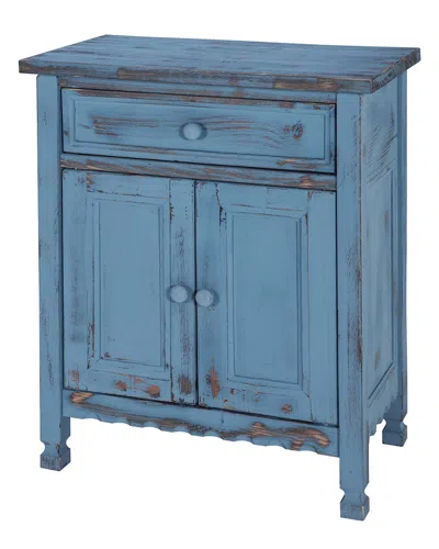 Alaterre Country Cottage Accent Cabinet In Blue