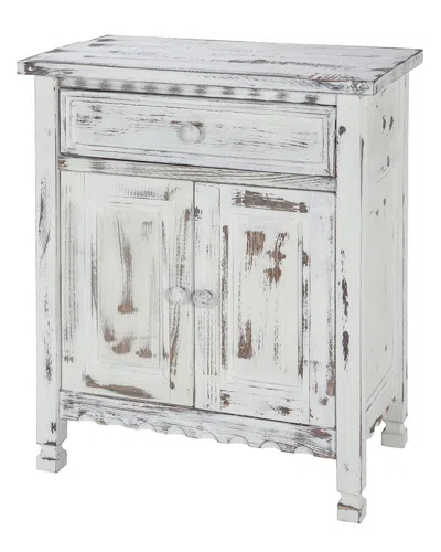 Alaterre Country Cottage Accent Cabinet In Gray