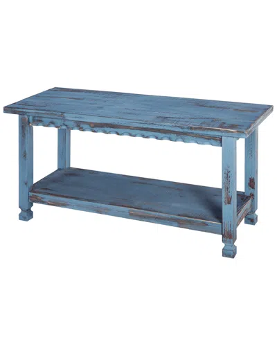 Alaterre Country Cottage Bench In Blue