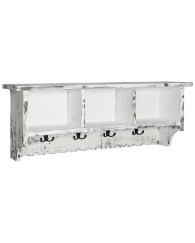 Alaterre Country Cottage Coat Hooks With Storage Cubbies