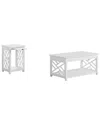 Alaterre Coventry 36in Coffee Table & End Table With Tray Shelf