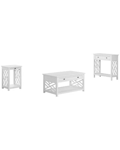 Alaterre Coventry 36in Coffee Table With Drawer, End Table With Tray & Entryway/console/sofa Table