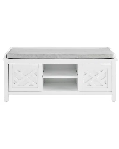 Alaterre Coventry 45in Wood Storage Bench With Cushion