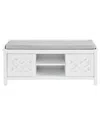 Alaterre Coventry 45inw Wood Storage Bench With Cushion