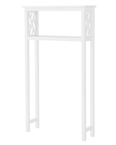 Alaterre Coventry Bathroom Over Toilet Open Storage Shelf In White