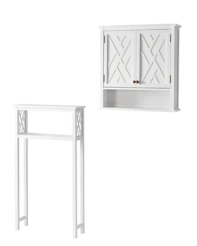 Alaterre Coventry Over Toilet Open Storage Shelf In White