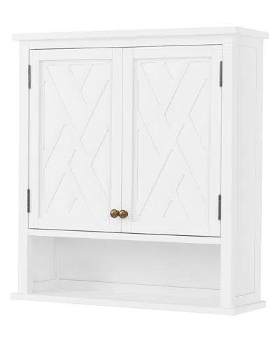 Alaterre Coventry Wall Mounted Bath Storage Cabinet In White