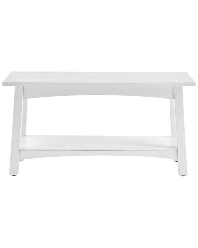 Alaterre Craftsbury 36in Wood Entryway Bench In White