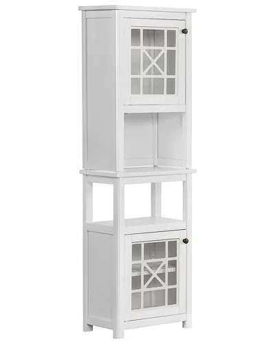 Alaterre Derby Bath Deluxe Storage Cabinet With Hutch