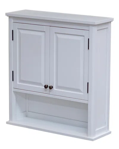 Alaterre Dorset Wall Mounted Bath Storage Cabinet In White