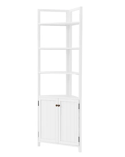 Alaterre Dover 68in Corner Storage Cabinet In White