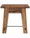 Alaterre Durango 27inw Industrial Wood End Table