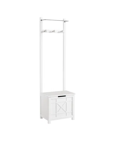 Alaterre Furniture 20" Wood Derby Bench In White