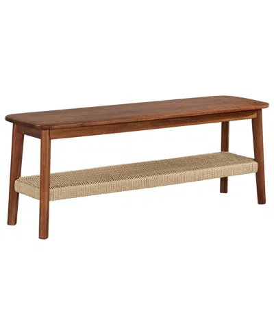 Alaterre Furniture 48" Acacia Wood Calais Bench