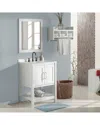 Alaterre Furniture Bennet 2pc Wooden Bathroom Vanity Set