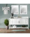 Alaterre Furniture Bennet 3pc Wooden Bathroom Vanity Set