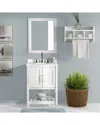 Alaterre Furniture Bennet 3pc Wooden Bathroom Vanity Set