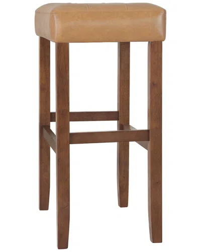 Alaterre Furniture Madison Backless Bar Height Stool In Brown