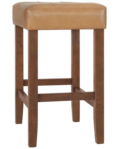 Alaterre Furniture Madison Backless Counter Height Stool In Brown