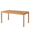Alaterre Furniture Okemo Acacia Wood Outdoor Dining Table In Natural
