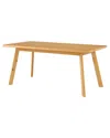 Alaterre Furniture Shelburne 73in Dining Table With Two Benches, Set Of 3 In Natural